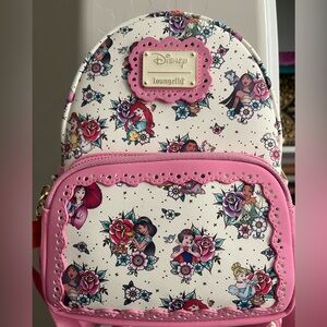Loungefly Disney Princess Pink Tattoo Backpack